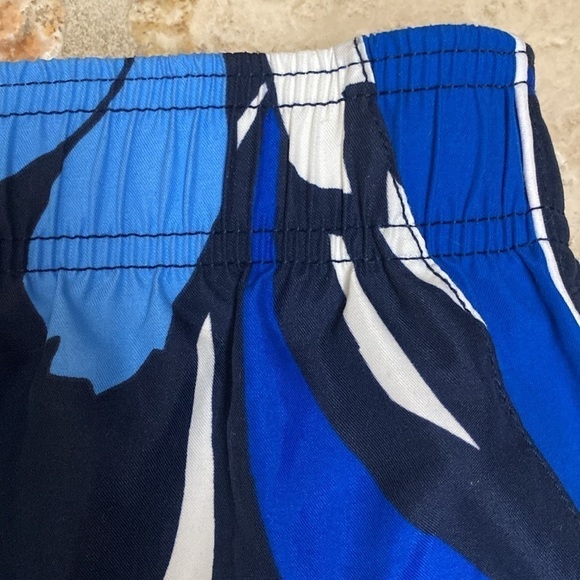 NWT Nike Swim trunks board shorts Men’s M blue Tropical Pull On Beach Coastal - Picture 5 of 15